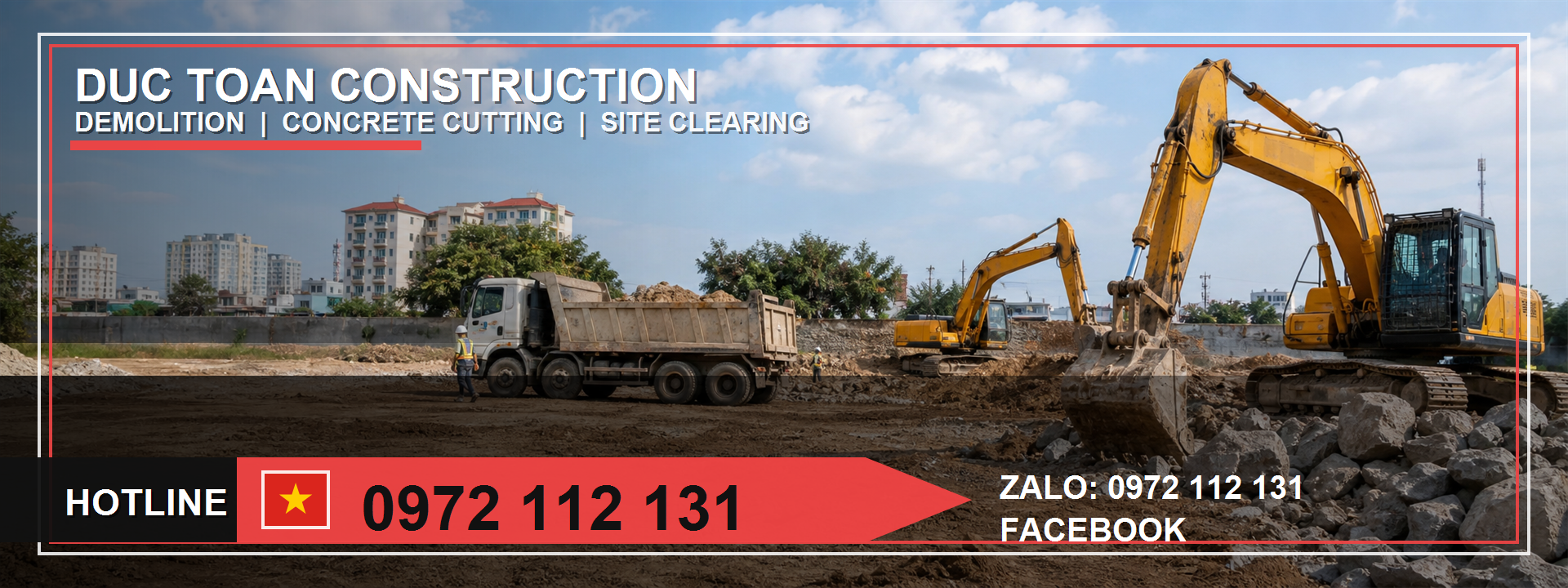 thuê xe cuốc giá rẻ Cần Giờ